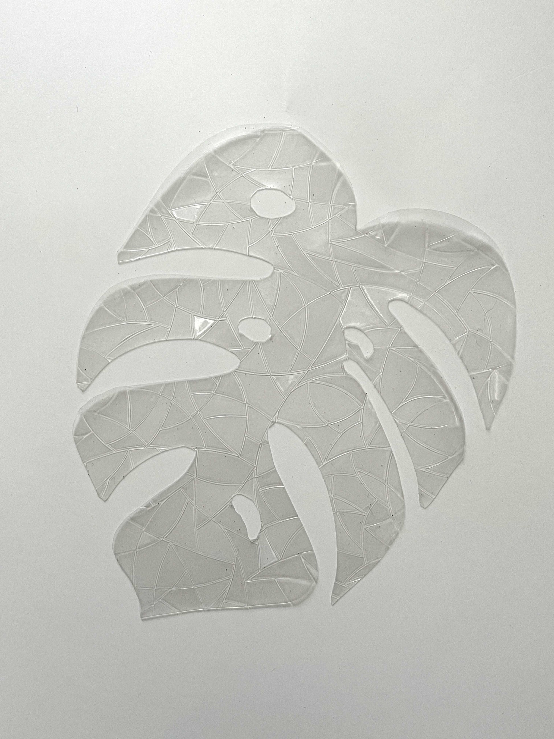 Rainbow Suncatcher Window Sticker - Monstera Leaf