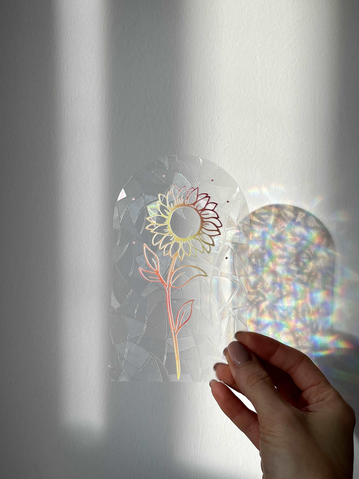 Rainbow Suncatcher Window Sticker - Colourful