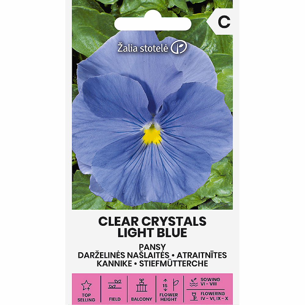 Pansy - Clear Crystals Light Blue - Seedor
