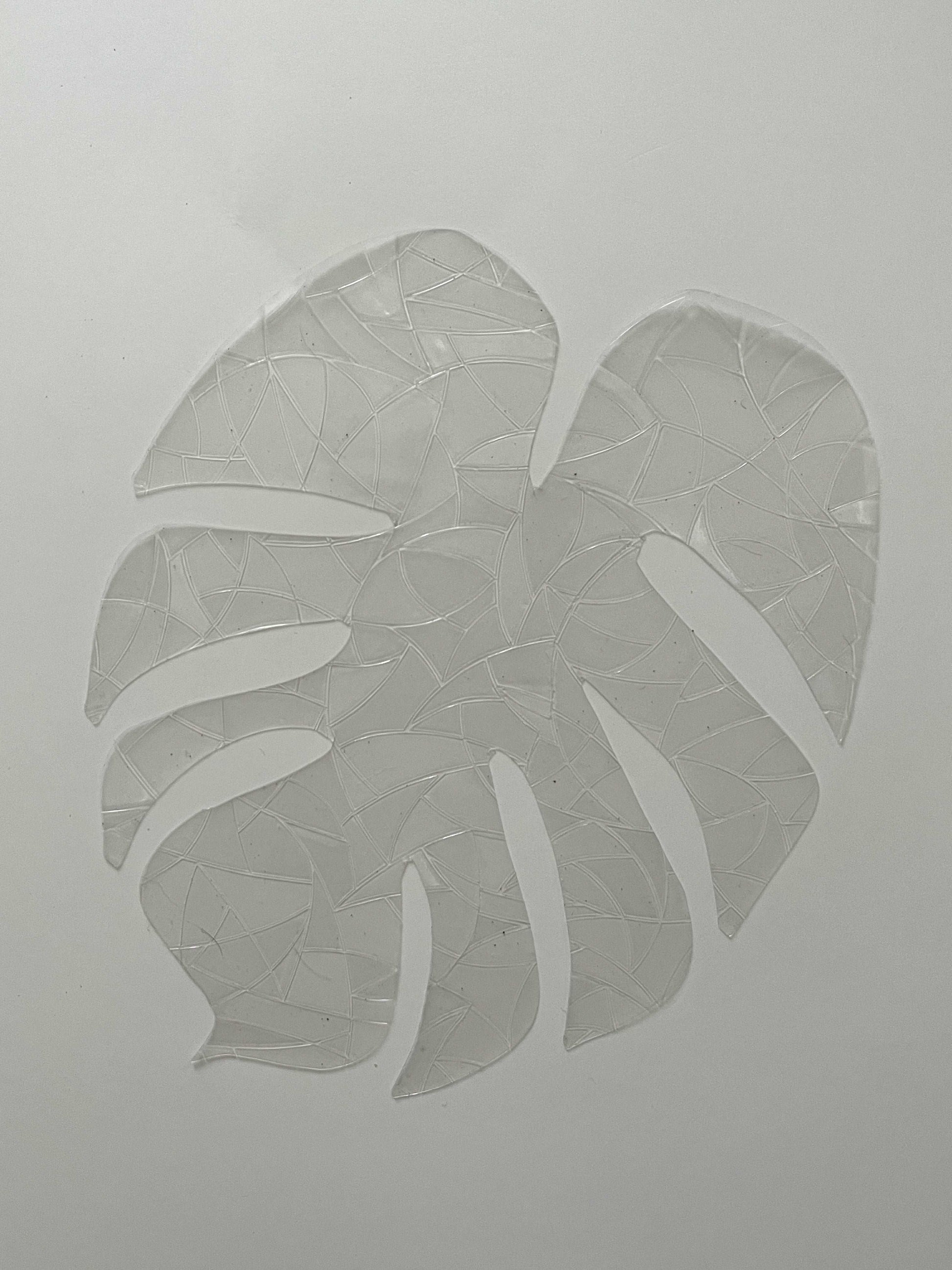 Suncatcher window sticker monstera leaf