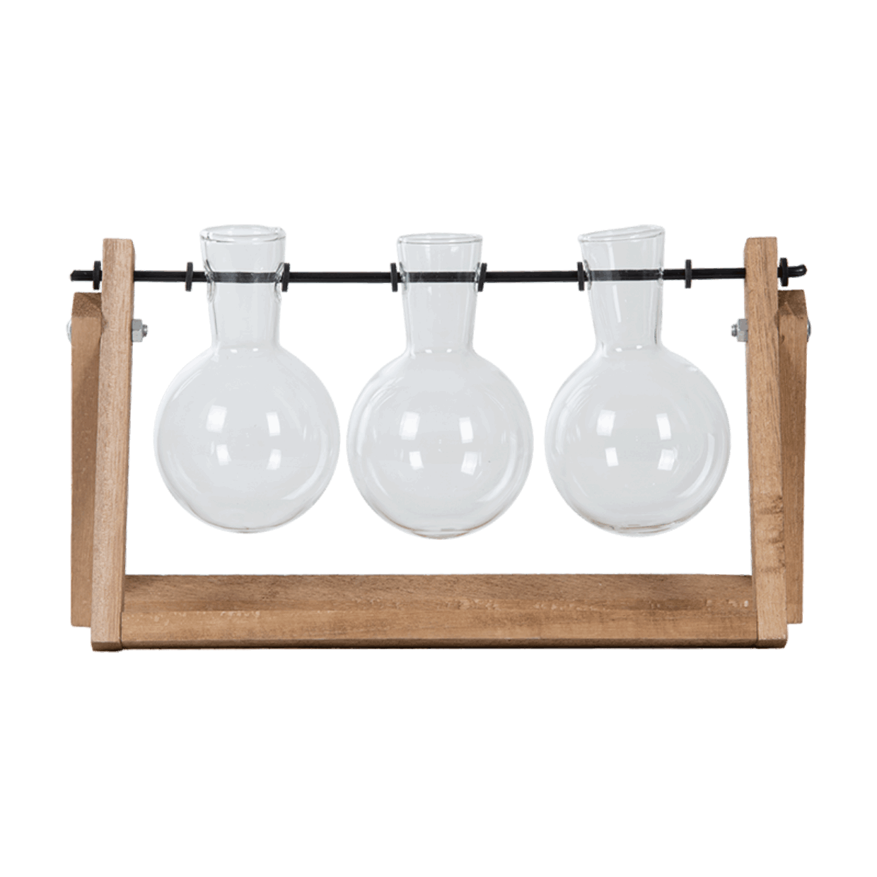 Cuttings Stand - Glass Bulbs on Wooden Frame